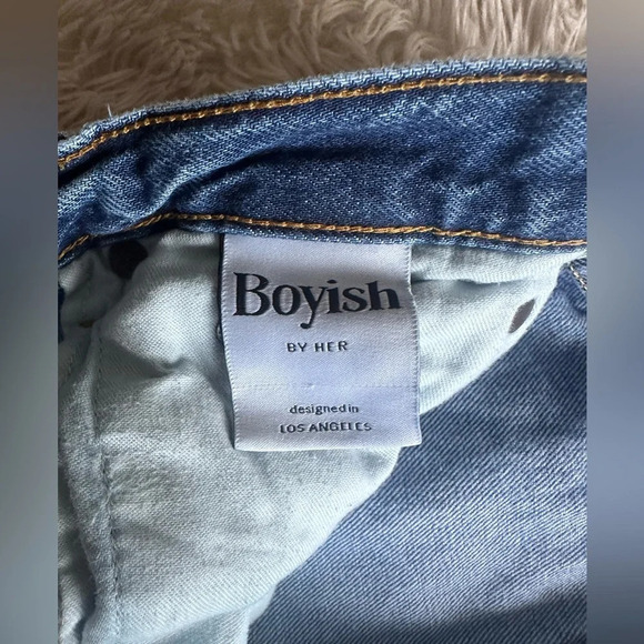 Boyish by HER Denim Billy Jeans in Rear Window Wash Straight Leg Size 26 - Picture 11 of 14